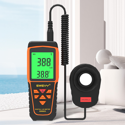 SW-6023速為分體式彩屏照度計測光儀亮度測試儀數(shù)字光照度計高精度照度儀