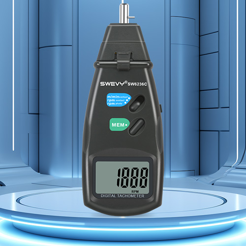 速為SW6236C激光型轉速儀 轉速測速儀 轉速表 轉速測量儀 接觸式轉速計