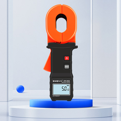 速為接地電阻測試儀 防雷地阻表搖表電阻測量儀 SW-500A鉗形款(量程0.01~500Ω)