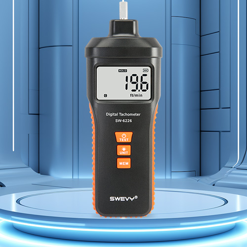 速為轉(zhuǎn)速表 數(shù)顯測速儀 風(fēng)扇轉(zhuǎn)速測量儀高精度激光非接觸線速計測速表 SW-6226接觸式(線速+轉(zhuǎn)速)