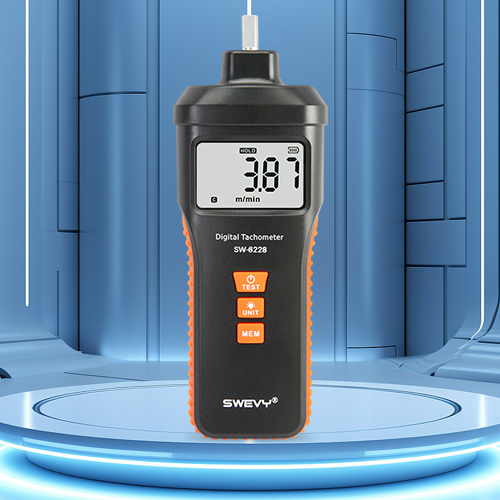 速為轉(zhuǎn)速表 數(shù)顯測速儀 風(fēng)扇轉(zhuǎn)速測量儀高精度激光非接觸線速計測速表 SW-6228激光接觸式(轉(zhuǎn)速+線速）