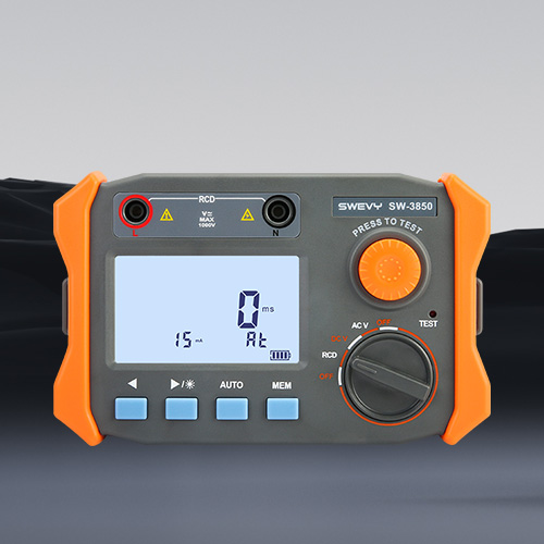 速為漏電開(kāi)關(guān)保護(hù)檢測(cè)儀 SW3850開(kāi)關(guān)漏電保險(xiǎn)插座測(cè)試儀器 SW3850漏電電流（十檔測(cè)試）